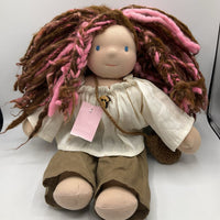 Waldorf Brown/Pink Hair Doll w/ Accessories