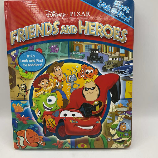 Disney Pixar Friends & Heroes Look & Find (hardcover)