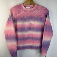 Size 11-12: Trendstitch Creme/Pink/Purple Ombre Knit Sweater