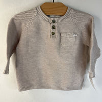 Size 6-9m: Zara Creme Knit Sweater