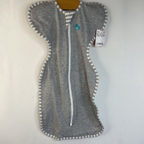 Size 0-6m: Love To Dream Grey Zip-Up Original Sleepsack