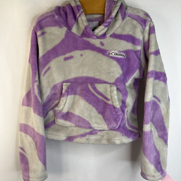 Size 6: Columbia Purple/Grey Pullover Fuzzy Hoodie