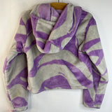 Size 6: Columbia Purple/Grey Pullover Fuzzy Hoodie