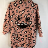 Size 6: Zombie Pink Black Leopard Print Hoodie