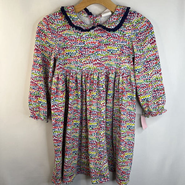 Size 8: Stitchy Fish Colorful Floral Long Sleeve Dress