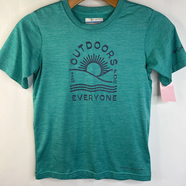 Size 8: Columbia Green-Blue T-Shirt