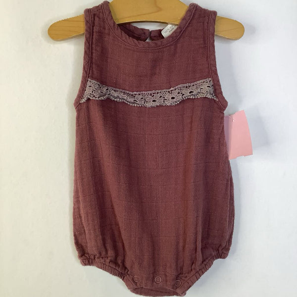 Size 9-12m: City Mouse Maroon Tank Onesie