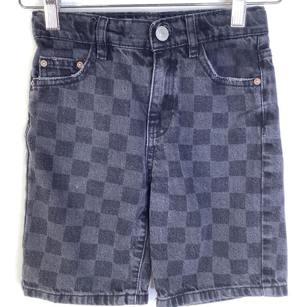 Size 8: Zara Black/Grey Denim/Jean Shorts