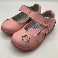 Size 7.5-8: Pediped Sophia/PINK Star Velcro Mary Jane Shoes NEW