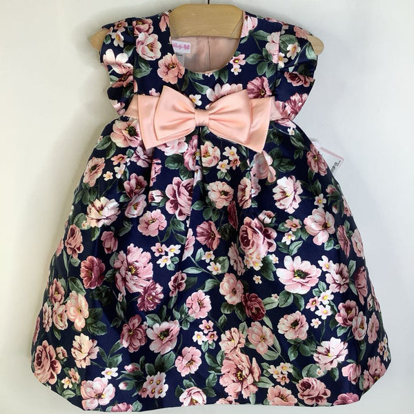 Size 2: Bonnie Baby Blue Pink Floral Dress - New w/ Tags