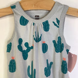 Size 18-24m: Tea Grey Green Cactus Tank Short Romper