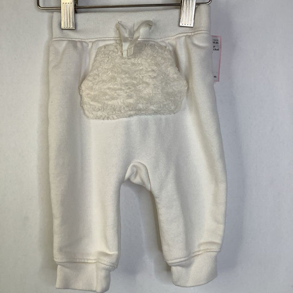 Size 3-6m: Gap Creme Fuzzy Pocket Sweatpants