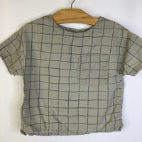 Size 3-4: Zara Green Squares T-Shirt