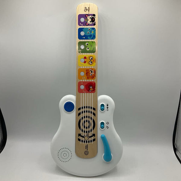 Hape White Rainbow Animals Touch Guitar