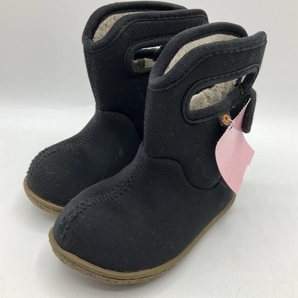 Size 6: Baby Bogs Black Insulated Rain Boots