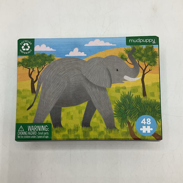 Mudpuppy African Elephant 48pc Mini Puzzle