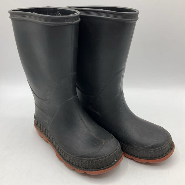 Size 8: Black/Red Rain Boots