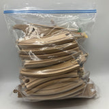 2 Gallon Bag Of Ikea Assorted Wooden Tracks & Accessories