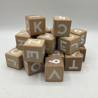 Gallon Bag Of Assorted Wooden Alphabet Blocks