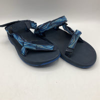 Size 3Y: Teva Blue Velcro Strap Sandals