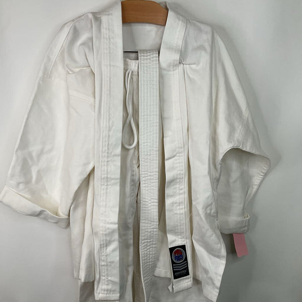 Size O/S: Pro Force White 3pc Karate Uniform
