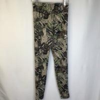 Size 13-14: Adidas Green Leaves Athletic Leggings-NEW W/Tag