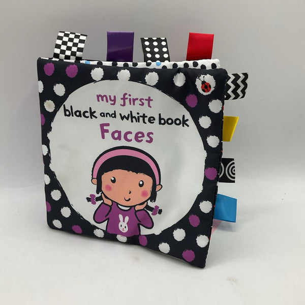 My First Back & White Book: Faces Soft Baby Book