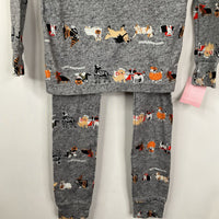 Size 5: Old Navy Grey Halloween Dog Print 2pc PJs