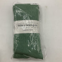 Size 1-2Y: Little Stocking Co. Green Cable Knit Tights NEW