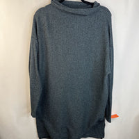 Size M: Motherhood Blue Knit Tunic Turtleneck Sweater