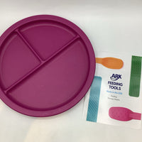 Ark Feeding Tools Magenta Divided Section Plate