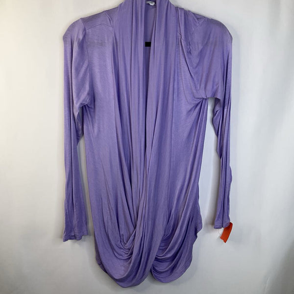Size M: Free To Live Purple Wrap Long Sleeve Shirt