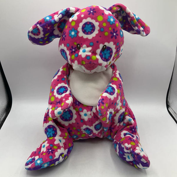 Mary Meyer Pink/Purple/Colorful Floral Large Bunny Plush