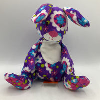 Mary Meyer Purple/Pink/Colorful Floral Medium Bunny Plush