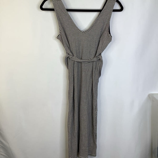 Size 6: Topshop Black/White Striped Tank Dress