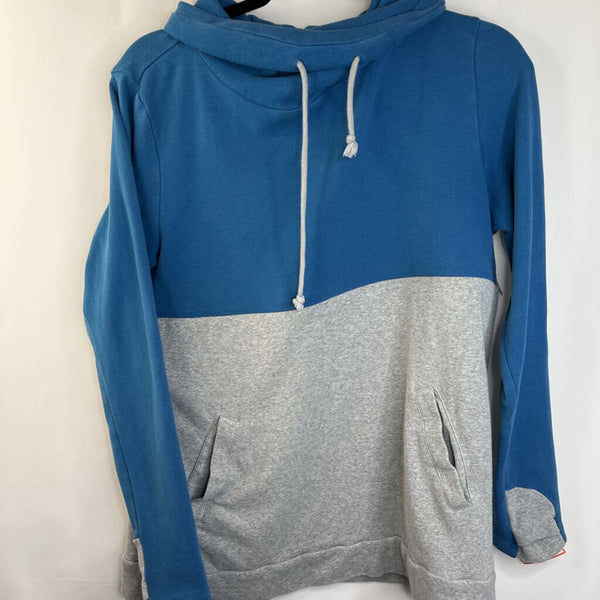 Size M: Nursing Queen Blue/Grey Turtle Neck Nursing Sweater