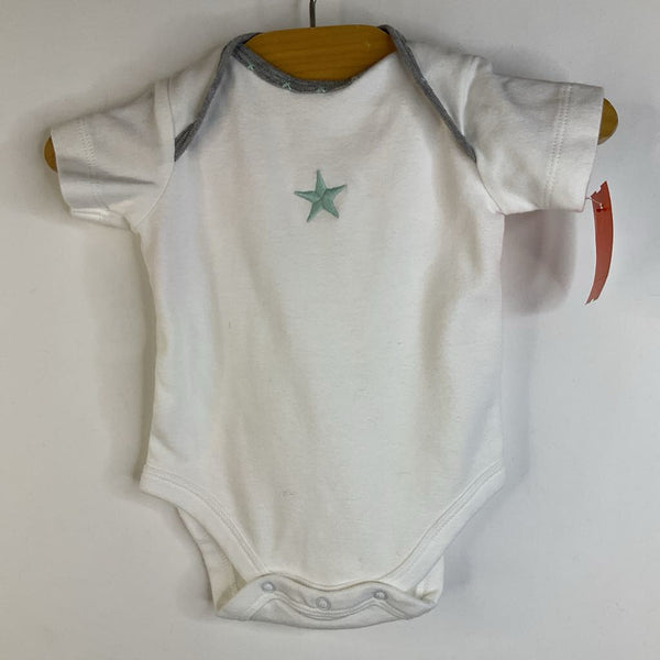 Size 0-3m: Gap Creme Star Short Sleeve Onesie