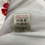 Collectors Corner Size 4: Burberry White/Red/Brown Pleated Zip-Up Skirt (Retail: $200+)