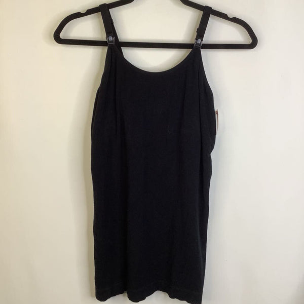 Size M: Modern Eternity Black Nursing Tank Top