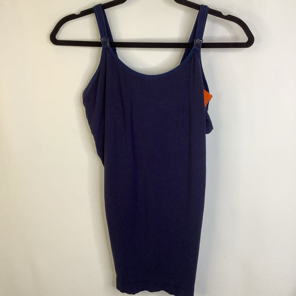 Size M: Blue Nursing Tank Top