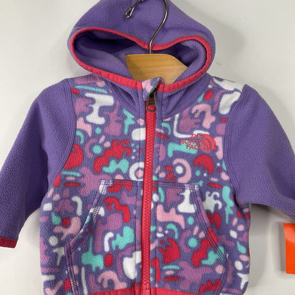 Size 0-3m: The North Face Light Purple Pink Pastel Shapes Fleece Hoodie