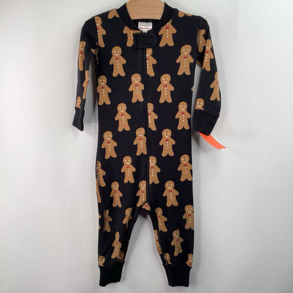 Size 12-18m (75):Hanna Andersson Black Gingerbread Man Print