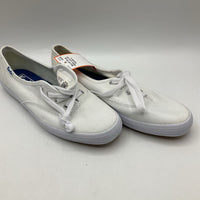 Size 5Y: Keds White Lace-Up Sneakers