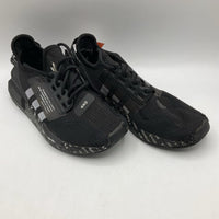 Size 3.5Y: Adidas Black/White Lace-Up Sneakers
