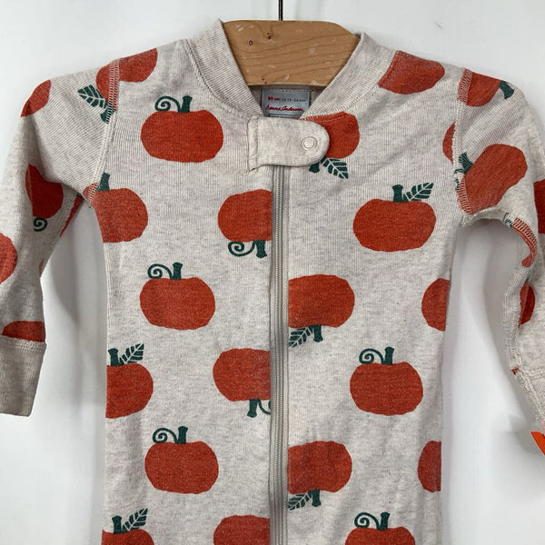Size 18-24m (80): Hanna Andersson Creme Pumpkin Print 1pc PJs