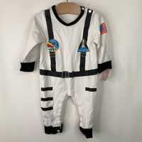 Size 6-12m: White/Black NASA Astronaut Space Suit Long Sleeve Romper Costume
