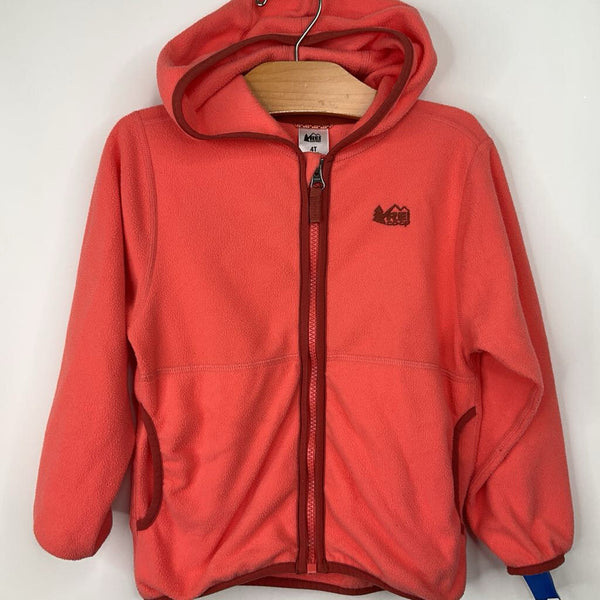 Size 4: REI Orange/Pink Fleece Coat