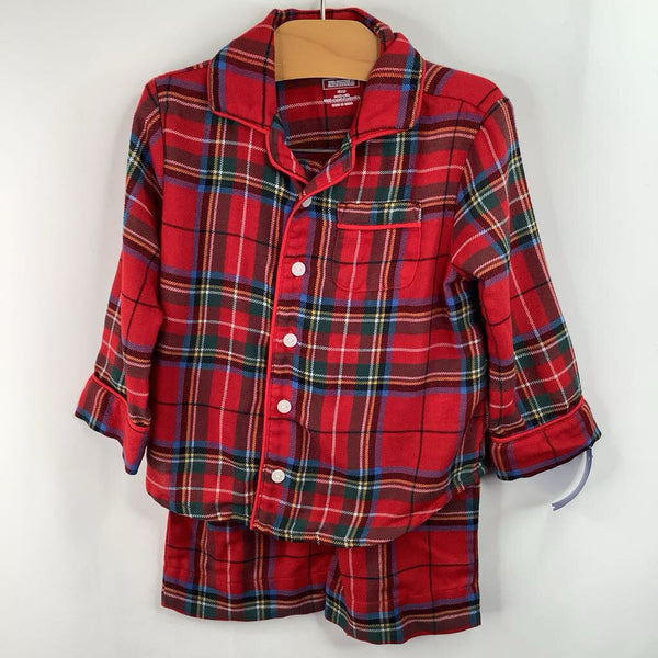 Size 12-18m: Gap Red/Blue/Green Flannel PJs