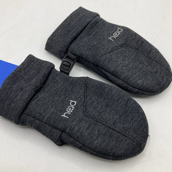 Size XS: Head Black Fleece Lined Insulated Mittens