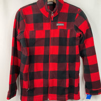 Size 14-16: Columbia Red/Black Fleece Zip-Up Coat